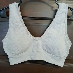 Aerie Seamless Cableknit Padded Plunge Bralette